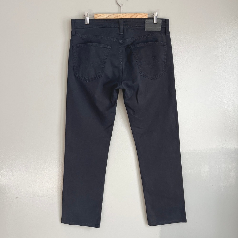 AG Adriano Goldschmied The Matchbox Jeans Mens 33 Black Slim Straight Casual